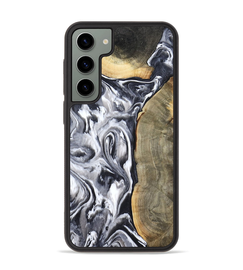 Galaxy S23 Plus Wood Phone Case - Yandel (Black & White, 800101)
