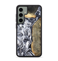 Galaxy S24 Plus Wood Phone Case - Yandel (Black & White, 800101)