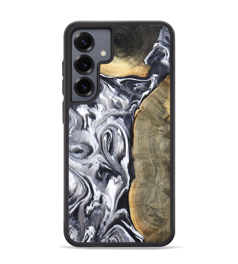 Galaxy S25 Plus Wood Phone Case - Yandel (Black & White, 800101)