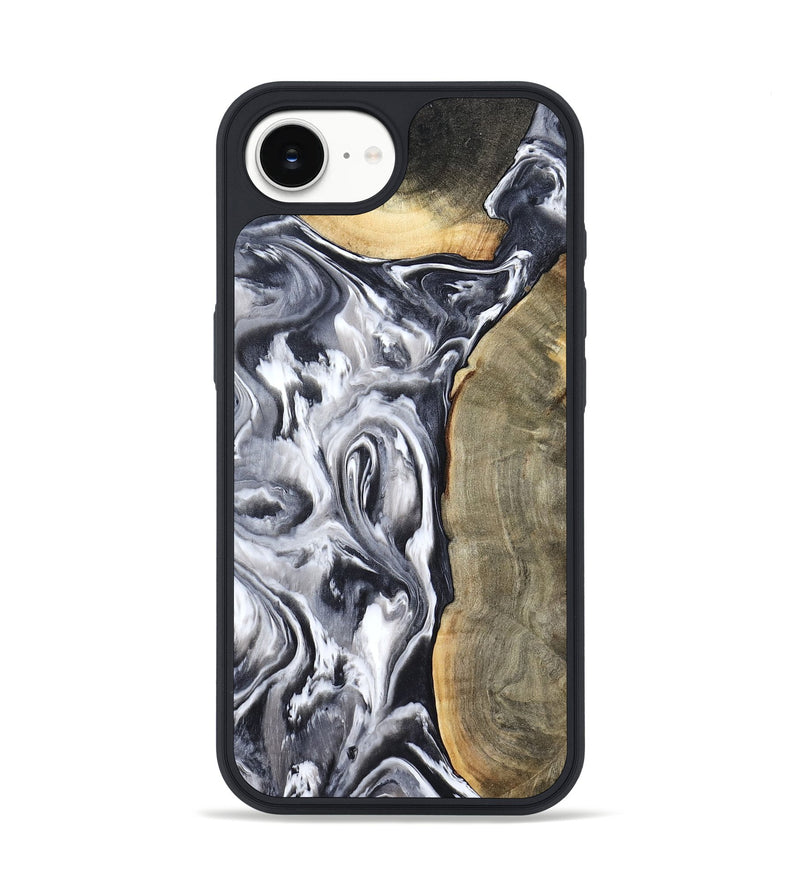 iPhone 16e Wood Phone Case - Yandel (Black & White, 800101)