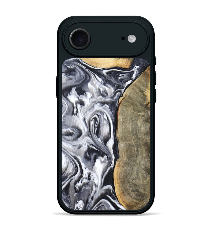 iPhone 17 Air Wood Phone Case - Yandel (Black & White, 800101)