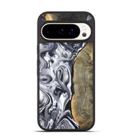 Pixel 9 Wood Phone Case - Yandel (Black & White, 800101)