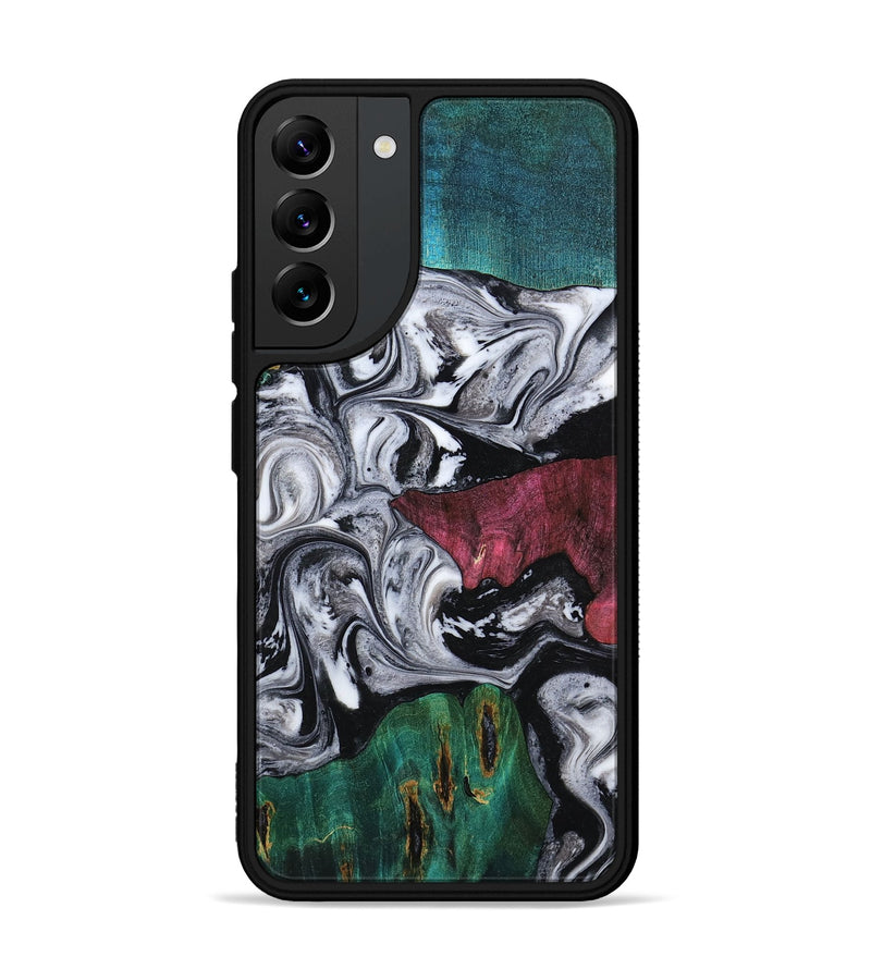 Galaxy S22 Plus Wood Phone Case - Rhodes (Black & White, 800102)