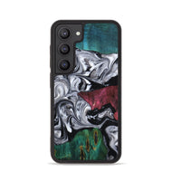 Galaxy S23 Wood Phone Case - Rhodes (Black & White, 800102)