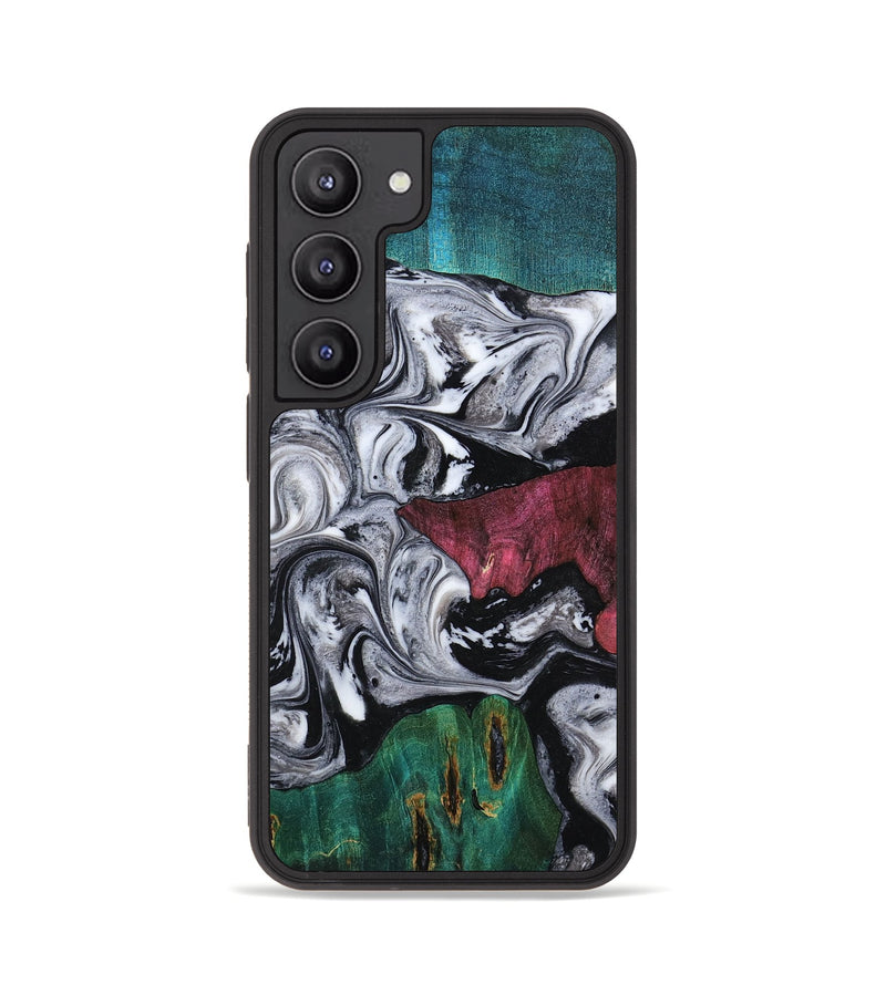 Galaxy S23 Wood Phone Case - Rhodes (Black & White, 800102)