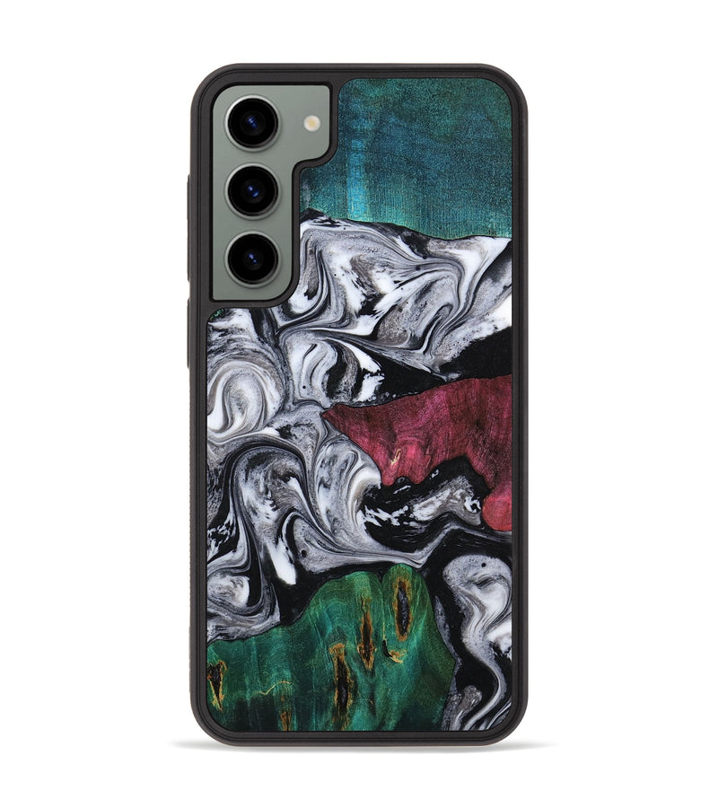 Galaxy S23 Plus Wood Phone Case - Rhodes (Black & White, 800102)