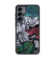 Galaxy S25 Plus Wood Phone Case - Rhodes (Black & White, 800102)