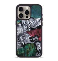 iPhone 15 Pro Max Wood Phone Case - Rhodes (Black & White, 800102)