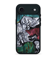 iPhone 17 Air Wood Phone Case - Rhodes (Black & White, 800102)