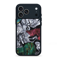 iPhone 17 Pro Max Wood Phone Case - Rhodes (Black & White, 800102)