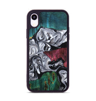 iPhone Xr Wood Phone Case - Rhodes (Black & White, 800102)