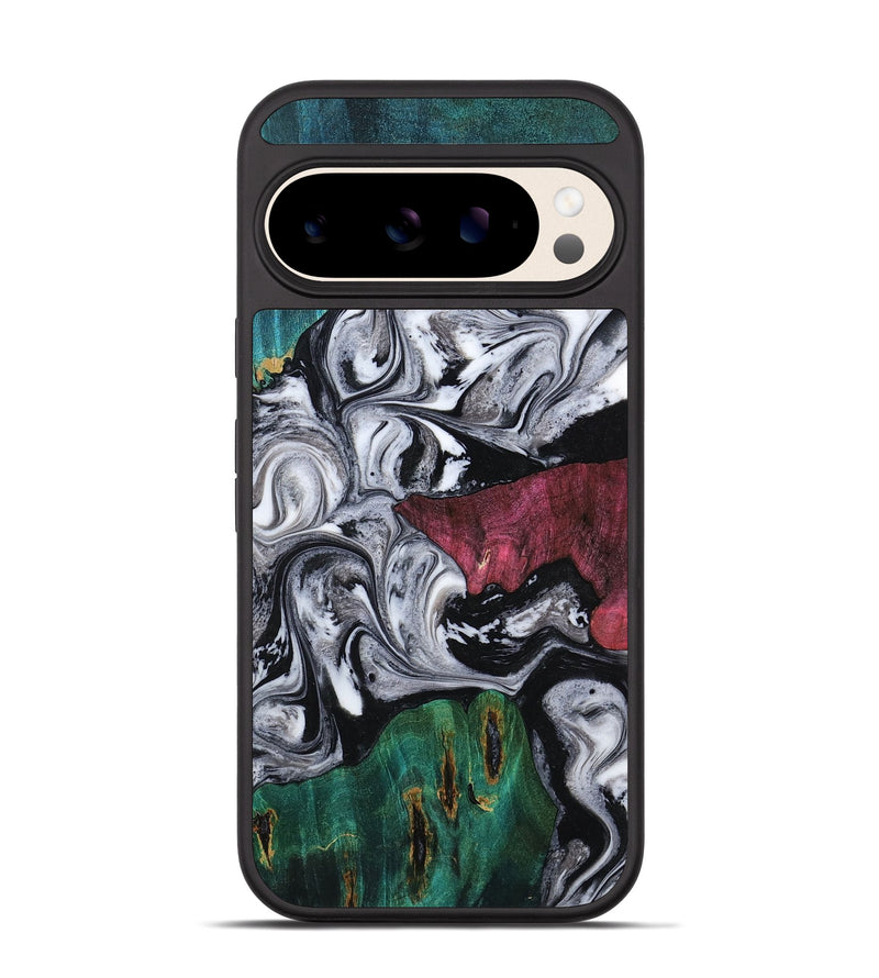 Pixel 10 Wood Phone Case - Rhodes (Black & White, 800102)