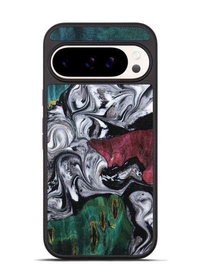 Pixel 9 Wood Phone Case - Rhodes (Black & White, 800102)
