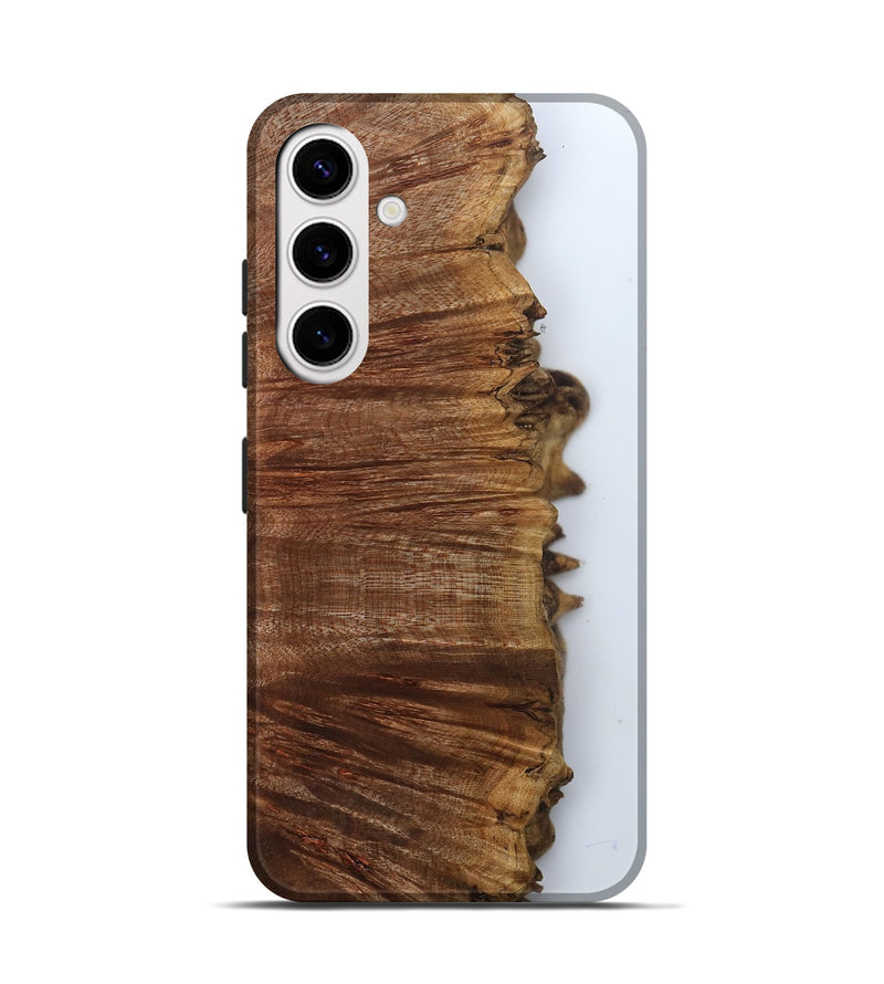 Galaxy S25 Wood Live Edge Phone Case - Darci (Clear, 800103)