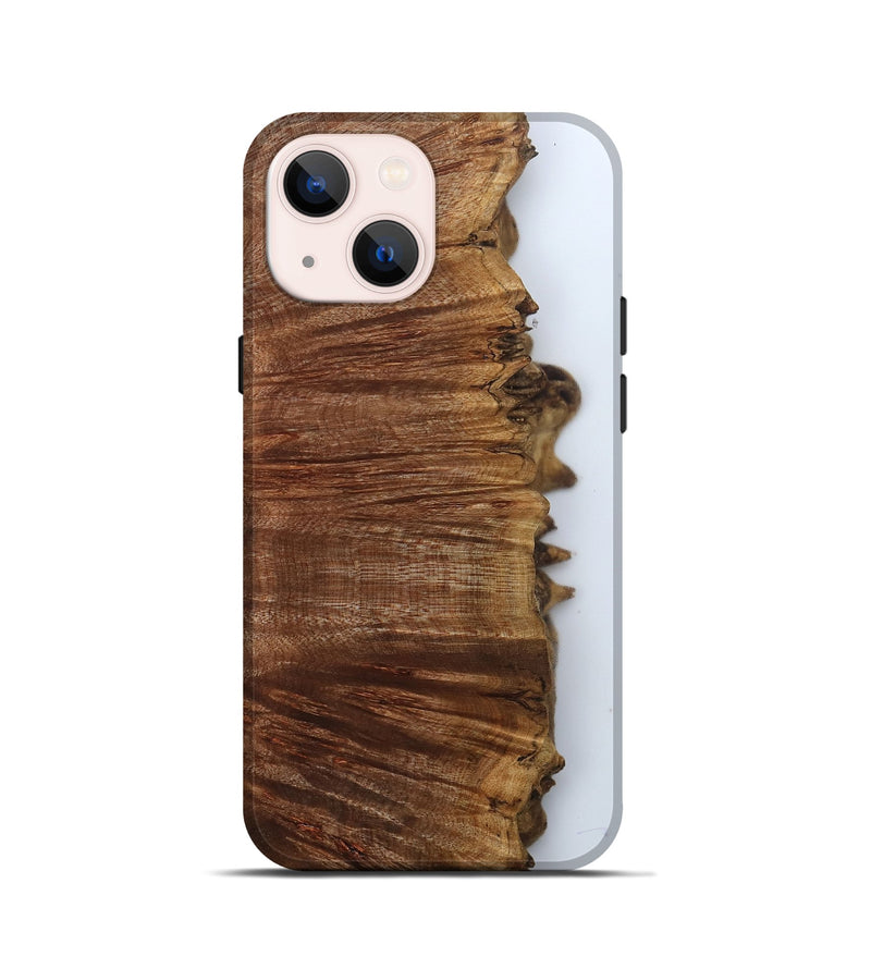 iPhone 13 mini Wood Live Edge Phone Case - Darci (Clear, 800103)