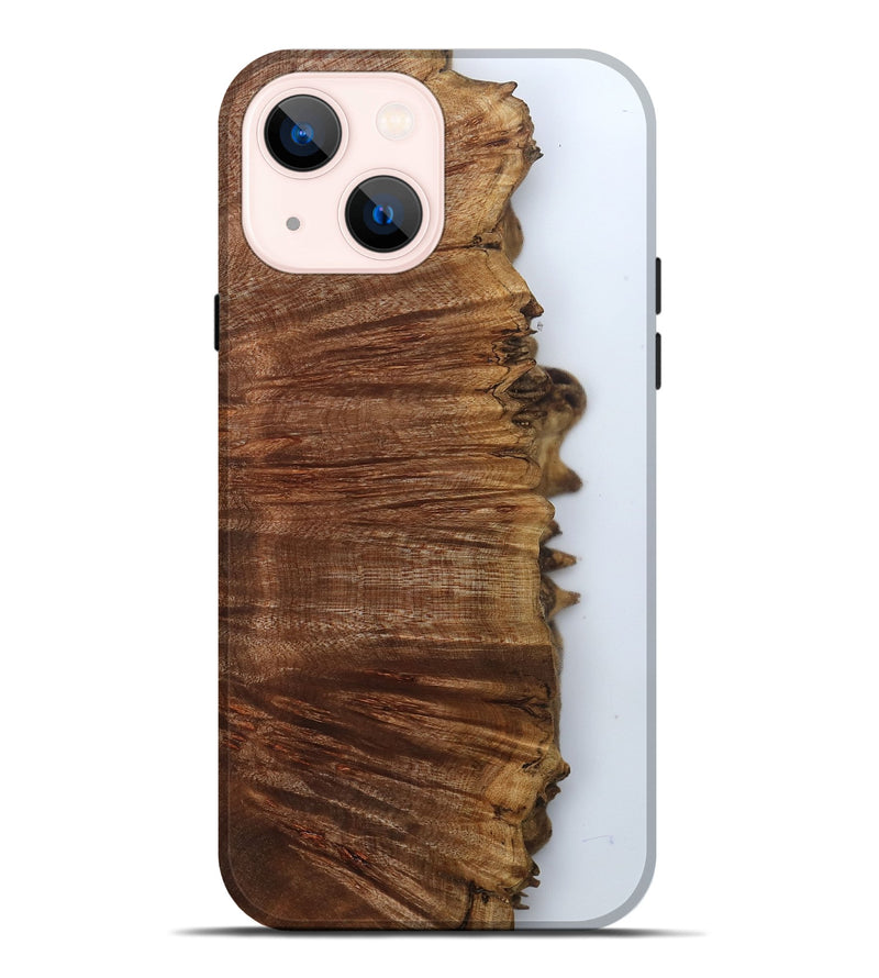 iPhone 14 Plus Wood Live Edge Phone Case - Darci (Clear, 800103)