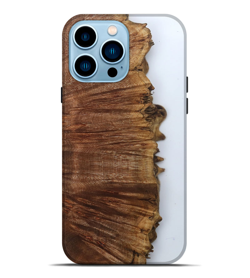 iPhone 14 Pro Max Wood Live Edge Phone Case - Darci (Clear, 800103)