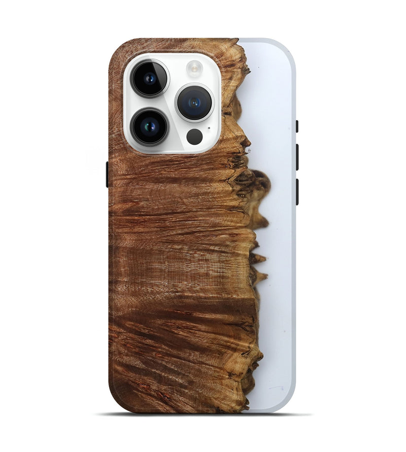 iPhone 15 Pro Wood Live Edge Phone Case - Darci (Clear, 800103)