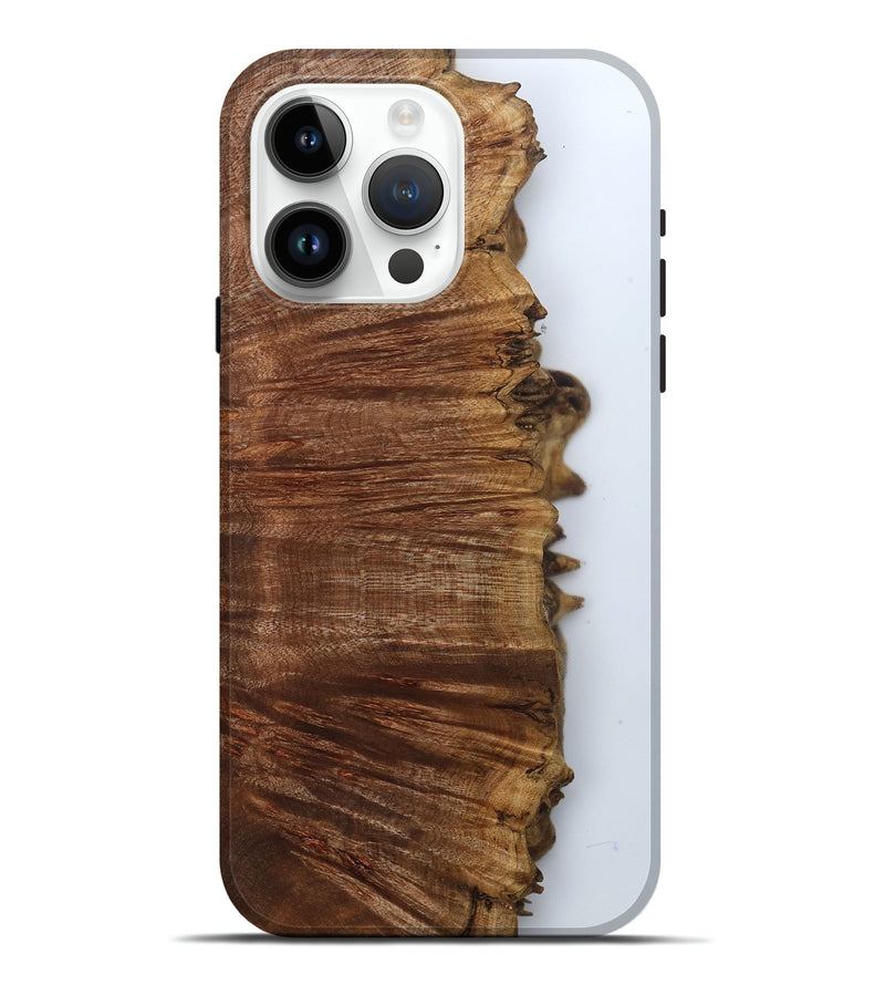 iPhone 15 Pro Max Wood Live Edge Phone Case - Darci (Clear, 800103)