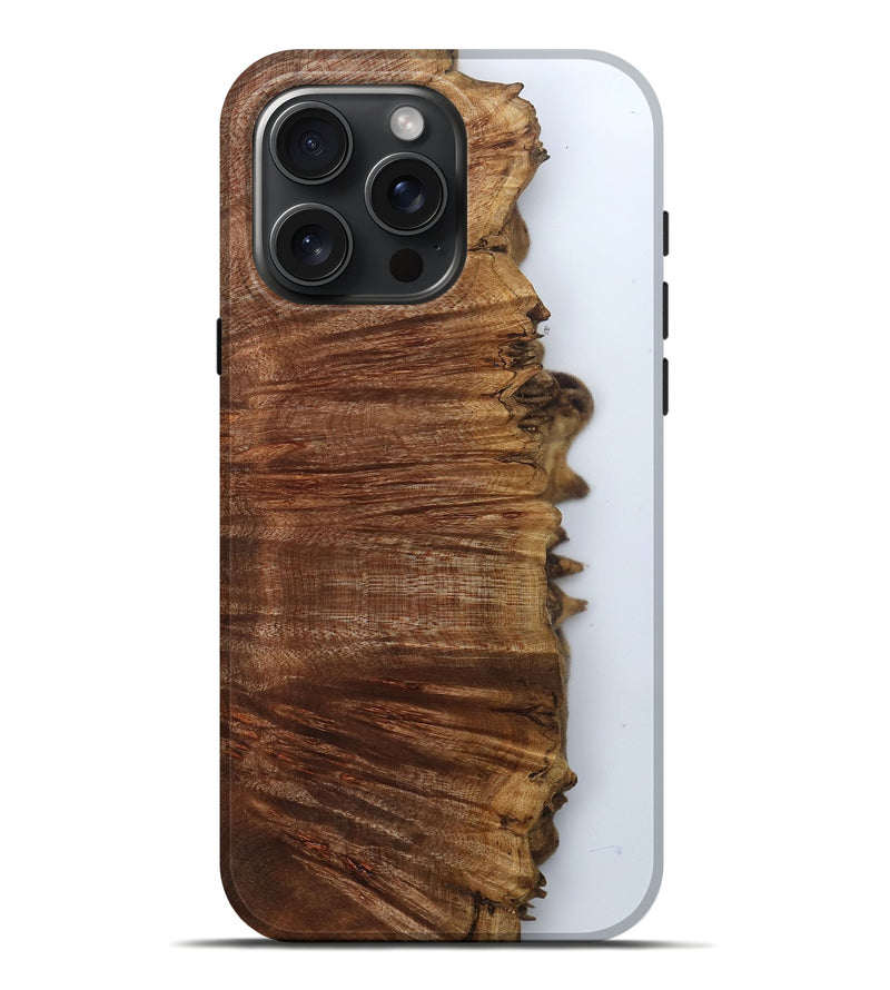 iPhone 16 Pro Max Wood Live Edge Phone Case - Darci (Clear, 800103)