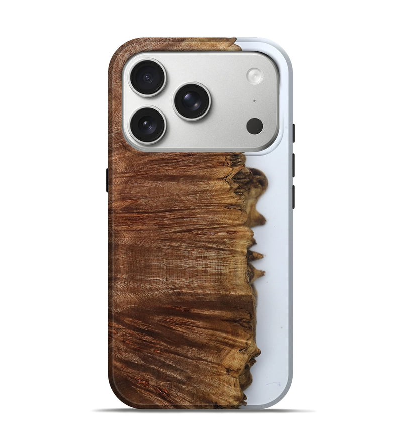 iPhone 17 Pro Wood Live Edge Phone Case - Darci (Clear, 800103)