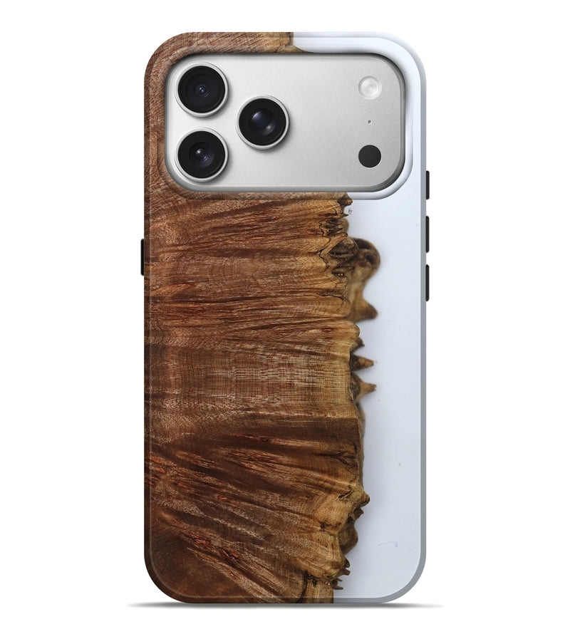 iPhone 17 Pro Max Wood Live Edge Phone Case - Darci (Clear, 800103)