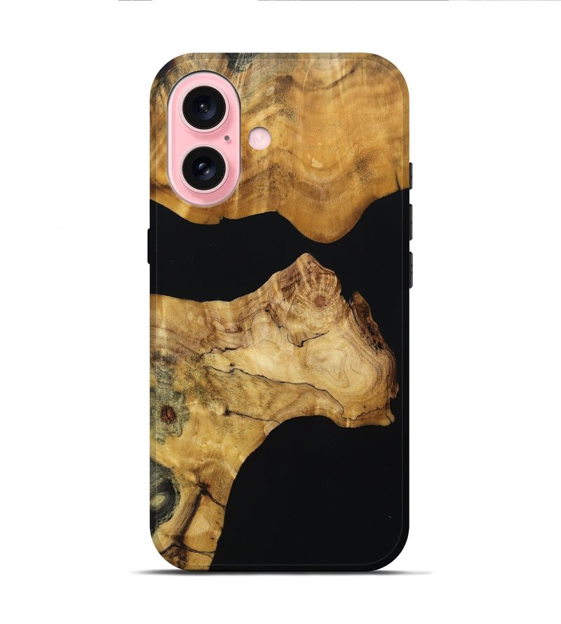 iPhone 16 Wood Live Edge Phone Case - Jalyn (Wood Burl, 800104)