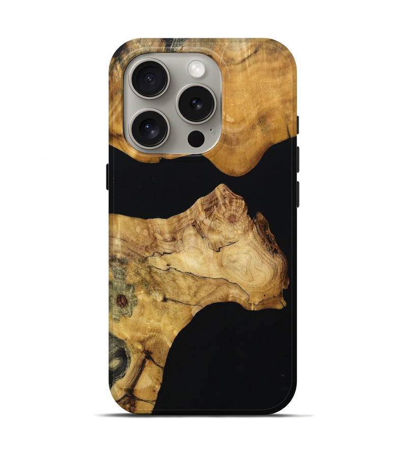 iPhone 16 Pro Wood Live Edge Phone Case - Jalyn (Wood Burl, 800104)