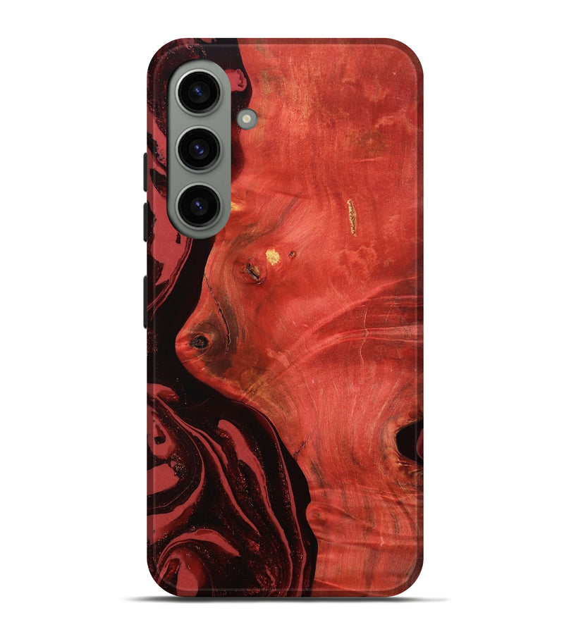 Galaxy S24 Plus Wood Live Edge Phone Case - Arrie (Red, 800105)