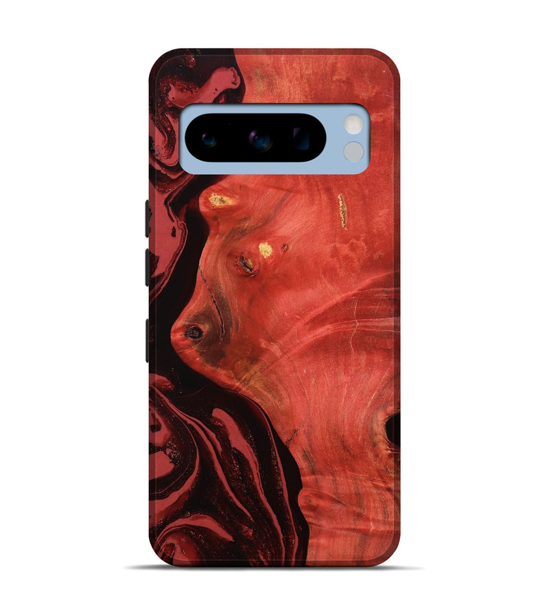 Pixel 8 Pro Wood Live Edge Phone Case - Arrie (Red, 800105)