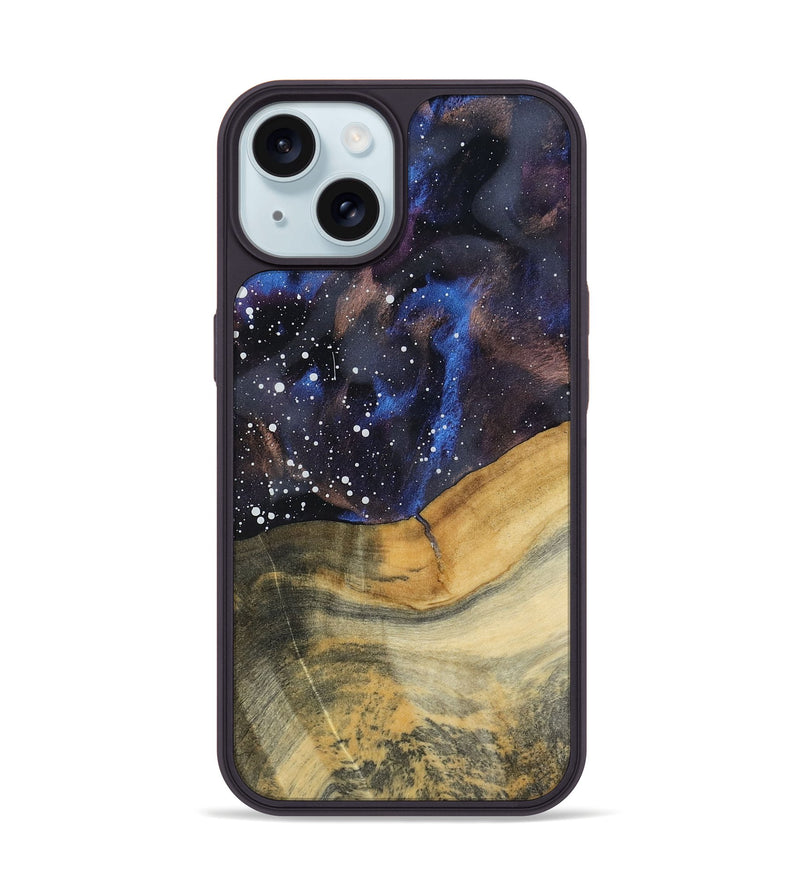 iPhone 15 Wood Phone Case - Seamus (Cosmos, 800111)