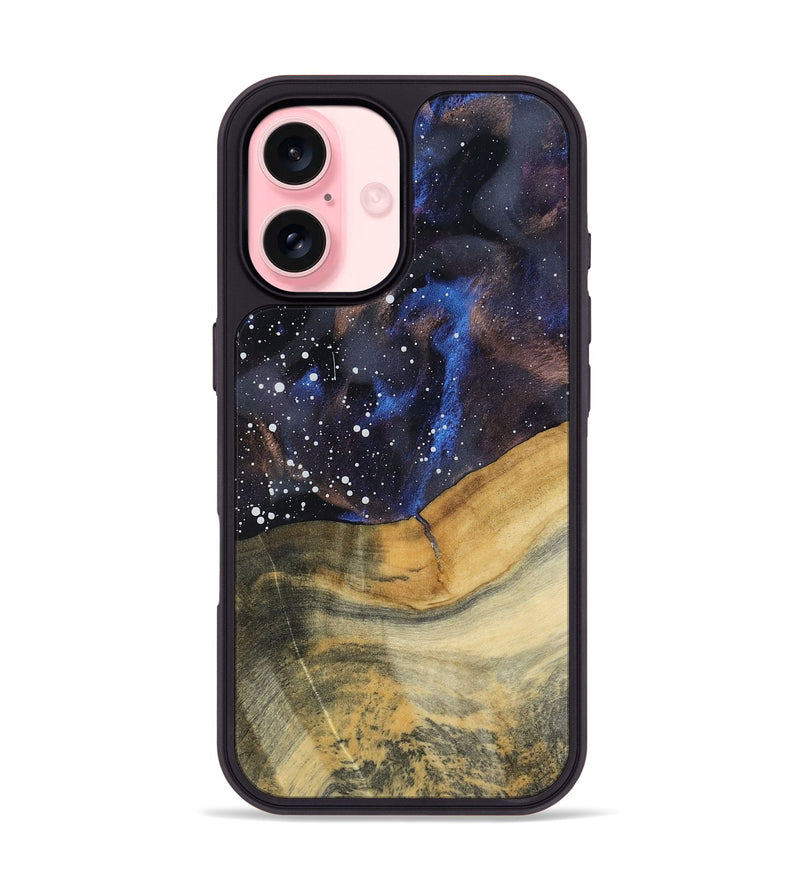 iPhone 16 Wood Phone Case - Seamus (Cosmos, 800111)
