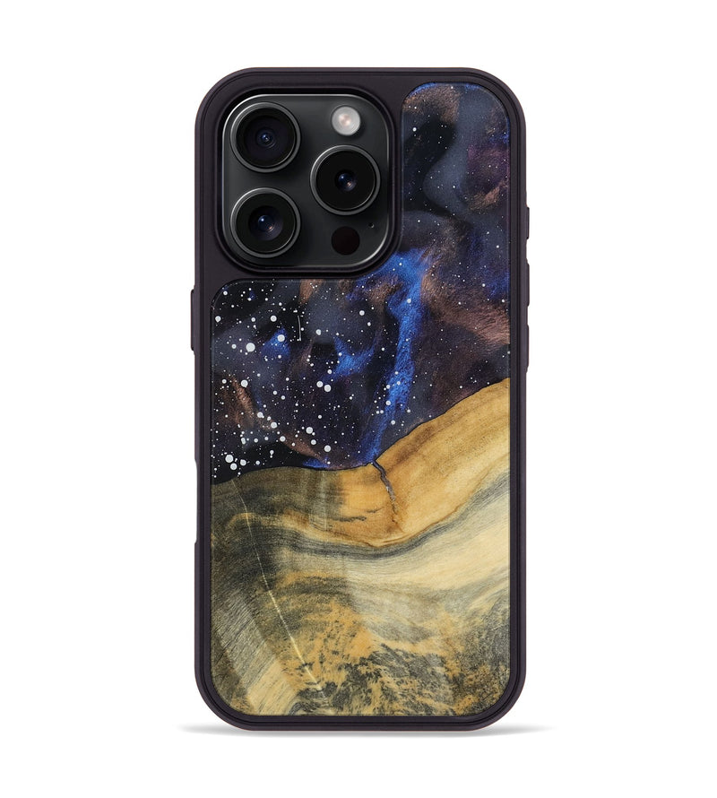 iPhone 16 Pro Wood Phone Case - Seamus (Cosmos, 800111)