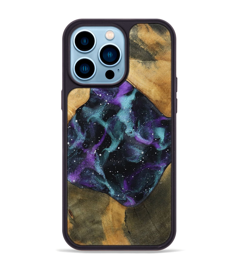 iPhone 14 Pro Max Wood Phone Case - Pamala (Cosmos, 800118)