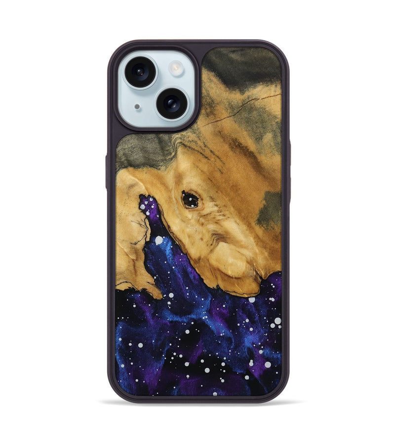 iPhone 15 Wood Phone Case - Rubye (Cosmos, 800119)