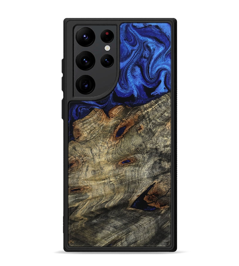 Galaxy S22 Ultra Wood Phone Case - Vance (Blue, 800196)