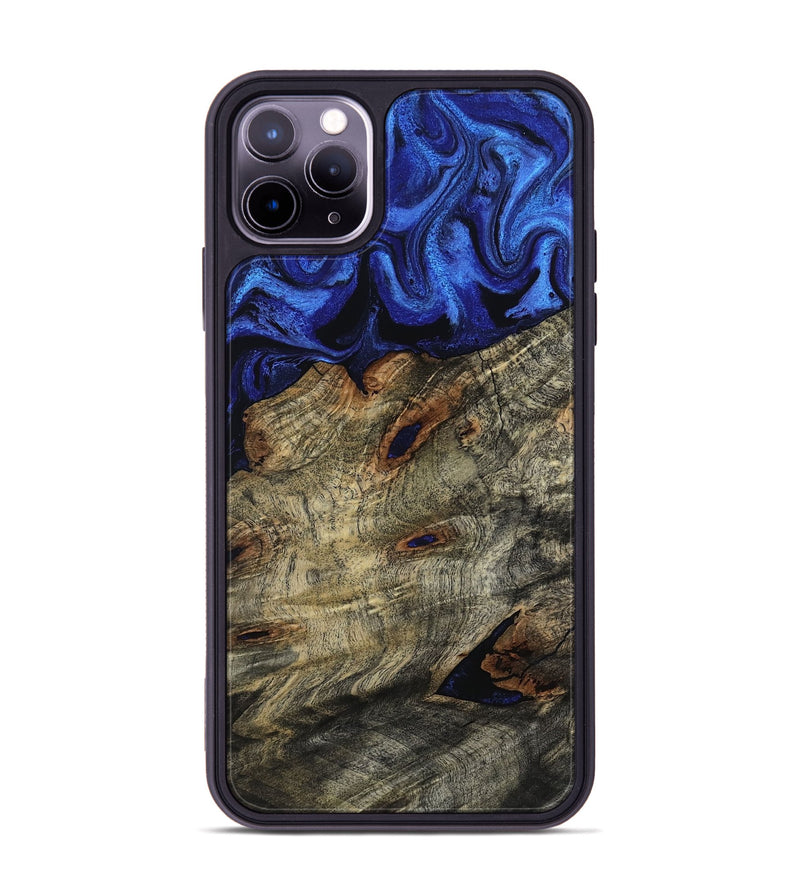 iPhone 11 Pro Max Wood Phone Case - Vance (Blue, 800196)
