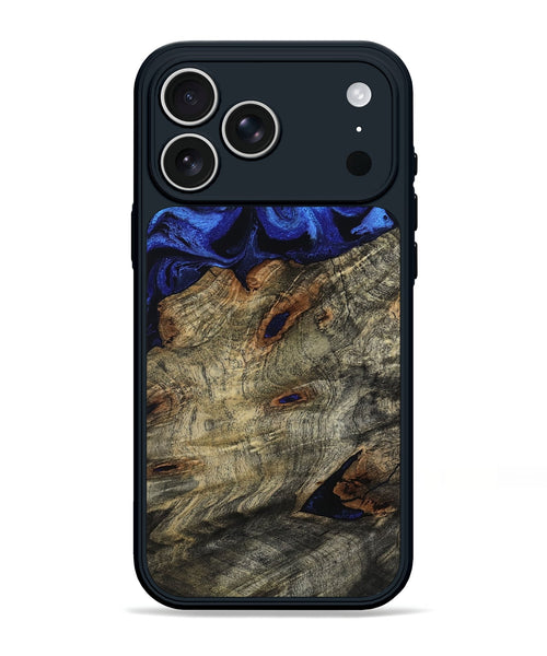 iPhone 17 Pro Max Wood Phone Case - Vance (Blue, 800196)