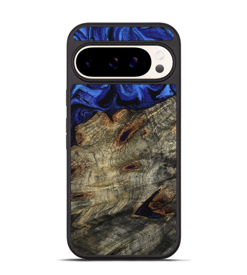 Pixel 9 Wood Phone Case - Vance (Blue, 800196)