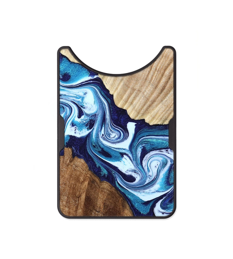Alloy Wood Wallet - Maira (Blue, 800198)