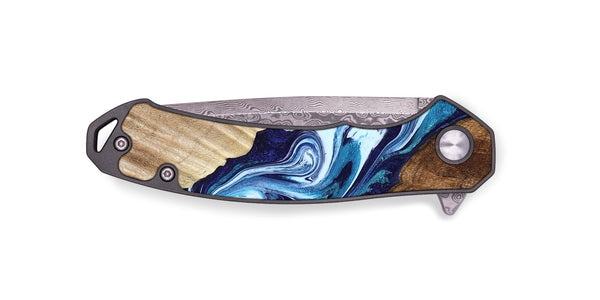EDC Wood Pocket Knife - Maira (Blue, 800198)
