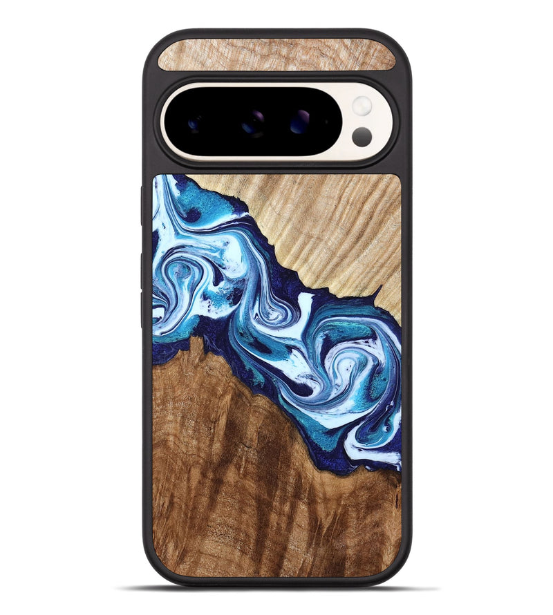 Pixel 9 Pro XL Wood Phone Case - Maira (Blue, 800198)