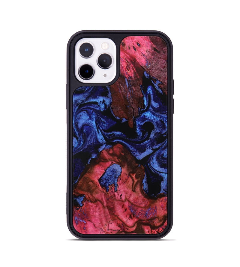 iPhone 11 Pro Wood Phone Case - Lelah (Blue, 800201)