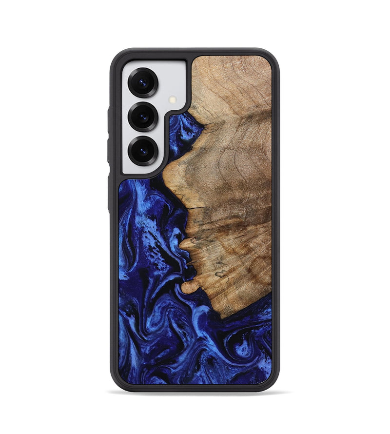 Galaxy S25 Wood Phone Case - Fay (Blue, 800202)