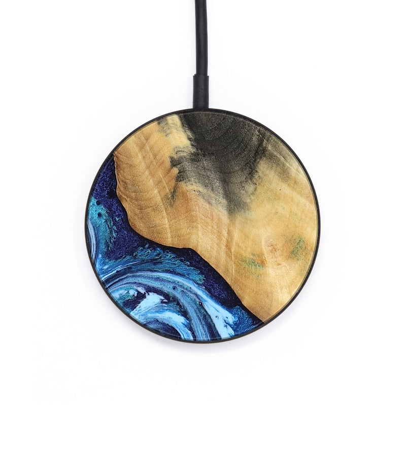 Circle Wood Wireless Charger - Marlie (Blue, 800205)