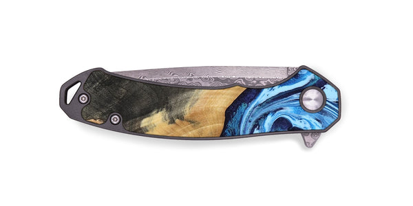 EDC Wood Pocket Knife - Marlie (Blue, 800205)