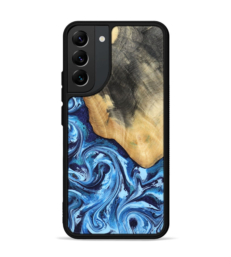 Galaxy S22 Plus Wood Phone Case - Marlie (Blue, 800205)