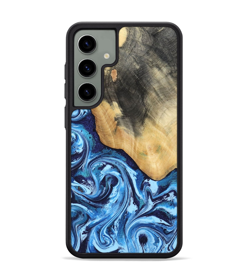 Galaxy S24 Plus Wood Phone Case - Marlie (Blue, 800205)