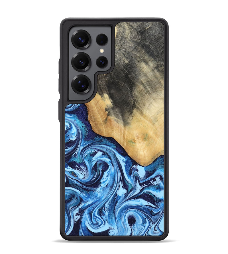 Galaxy S25 Ultra Wood Phone Case - Marlie (Blue, 800205)