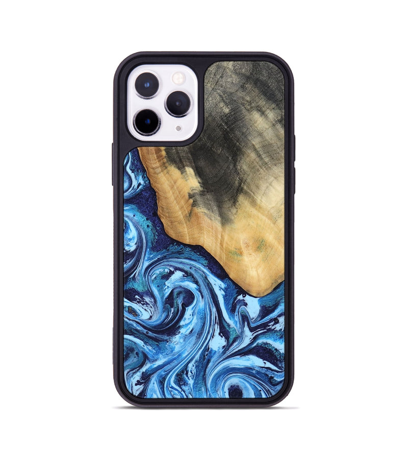 iPhone 11 Pro Wood Phone Case - Marlie (Blue, 800205)